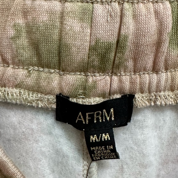 AFRM Blush Olive Tie Dye High Rise Jogger Sweatpants Size Medium NWT - Picture 3 of 4